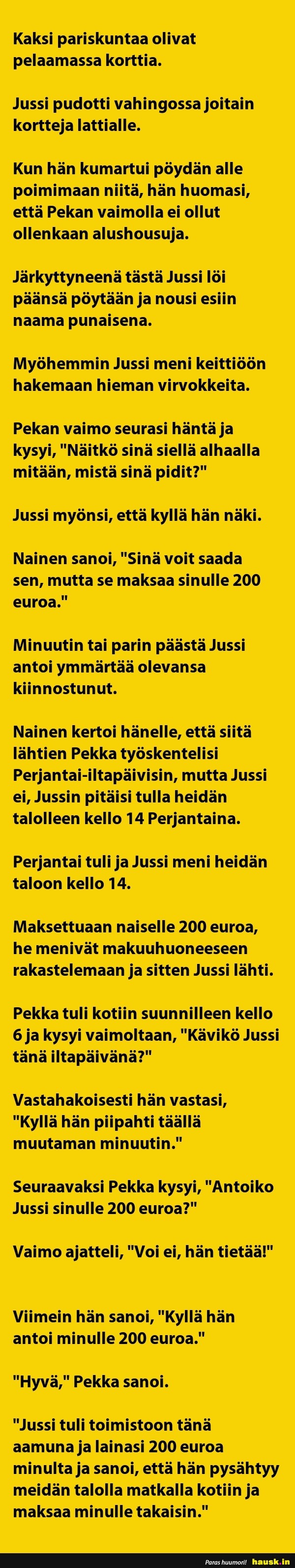 Kaksi pariskuntaa olivat Huumoria joka päivään Parhaat Vitsejä